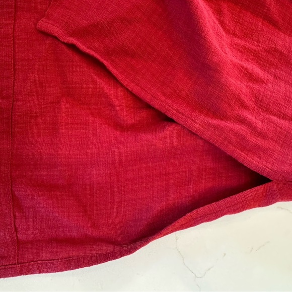 Vintage Eileen Fisher Linen Blend Sleeveless Burnt Red Tunic Top / small - Picture 7 of 11